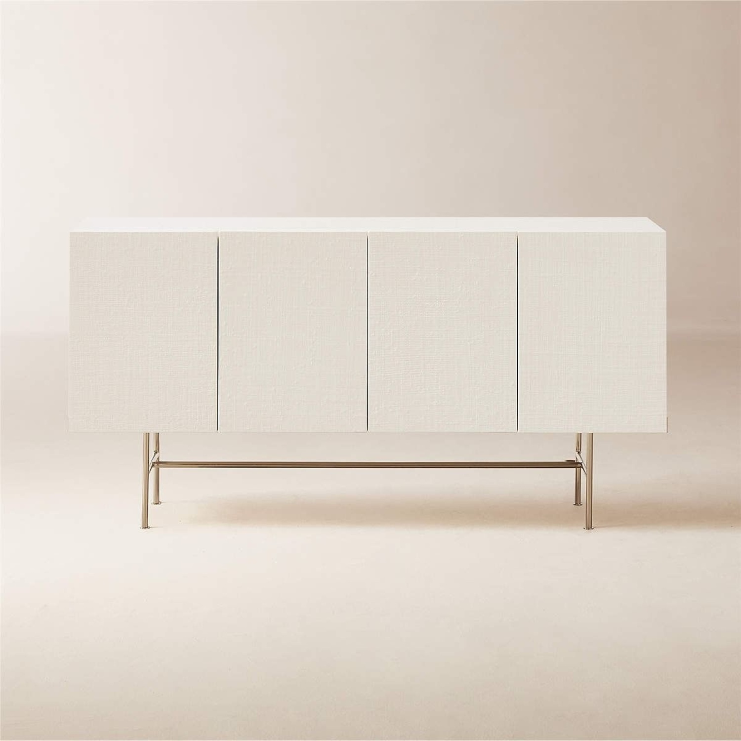 CB2 White Lacquered Linen Sideboard - image-4