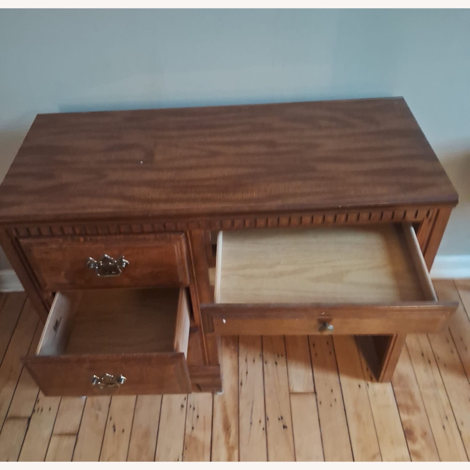 Natural Wood Desk - image-2