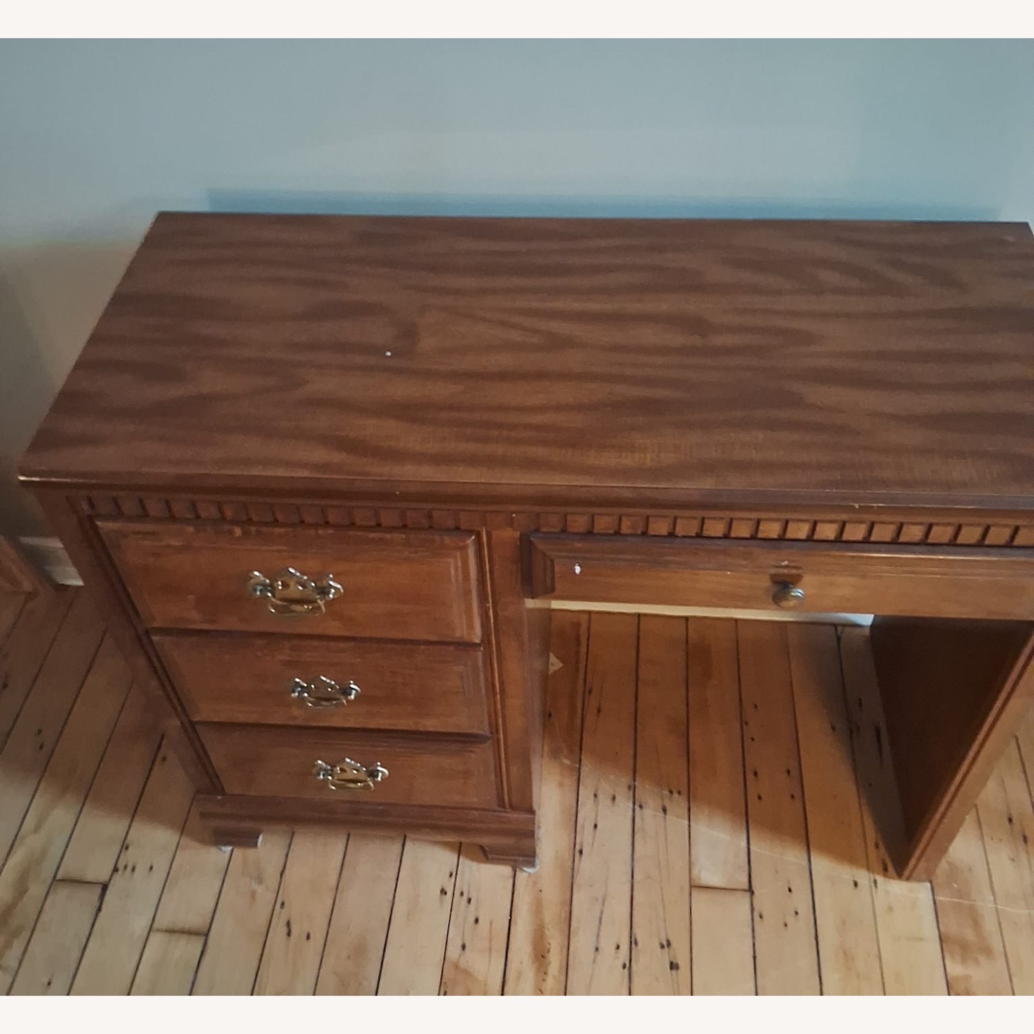 Natural Wood Desk - image-1