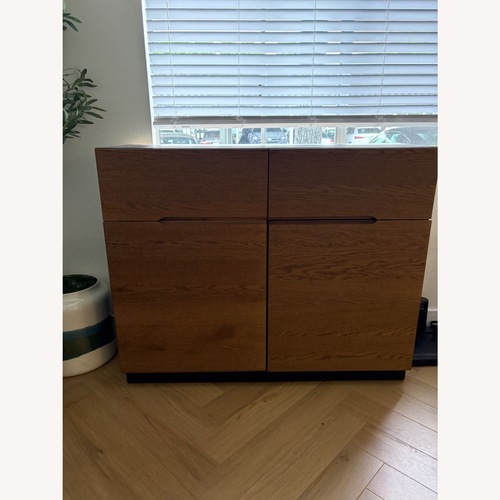 Used IKEA Dark Brown Wood Buffet Cabinet for sale on AptDeco