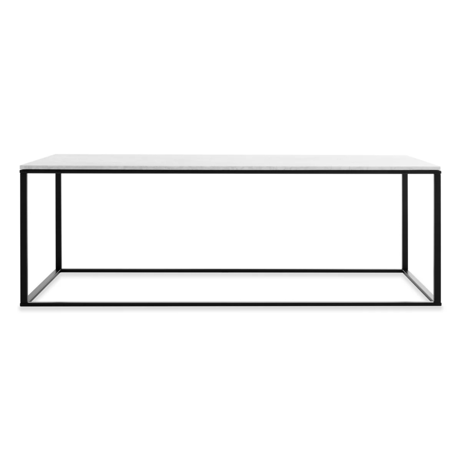 Blu Dot Minimalista White Marble Coffee Table - image-5