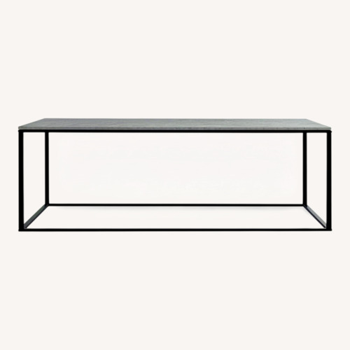 Used Blu Dot Minimalista White Marble Coffee Table for sale on AptDeco