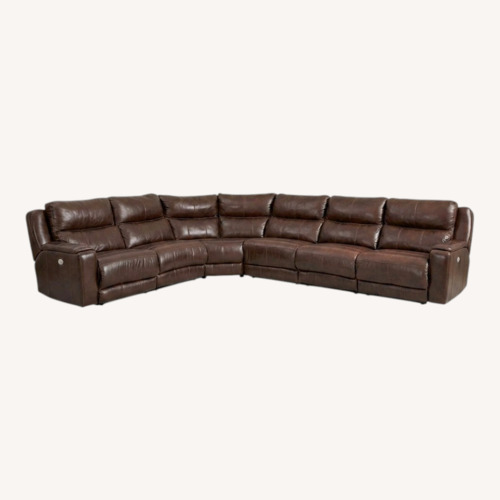 Used Raymour & Flanigan Dark Brown 3+ Piece Sectional for sale on AptDeco
