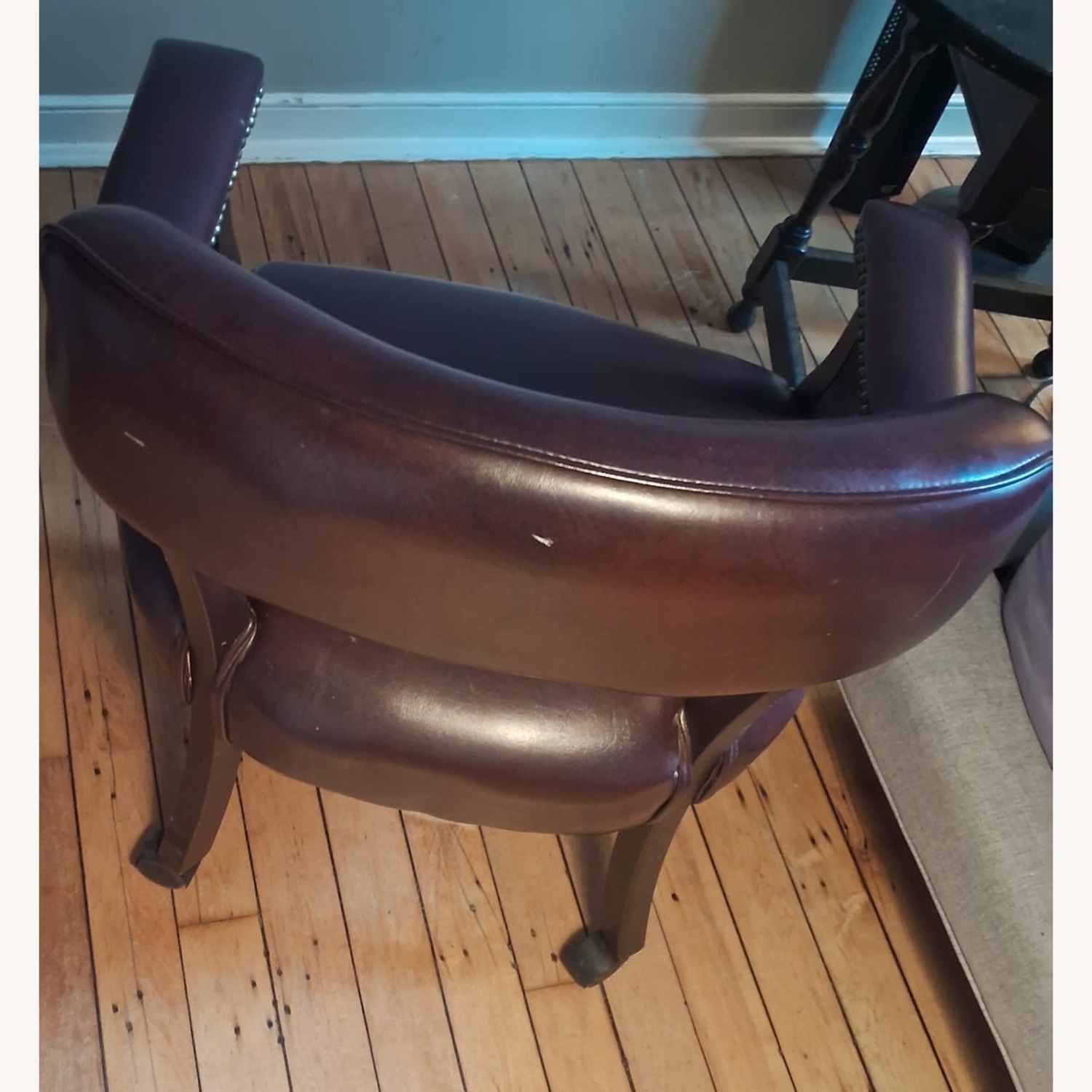 Faux Leather Office Chair - image-3