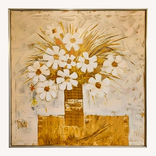 Used MCM Daisies Painting Lee Reynolds Vanguard Studios for sale on AptDeco