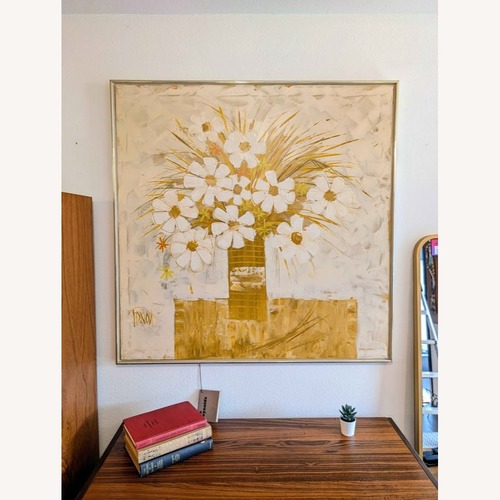 Used MCM Daisies Painting Lee Reynolds Vanguard Studios for sale on AptDeco