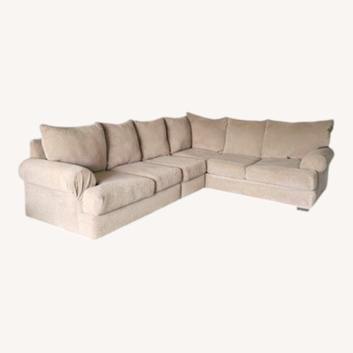 Used L Sectional Sofa Tan for sale on AptDeco