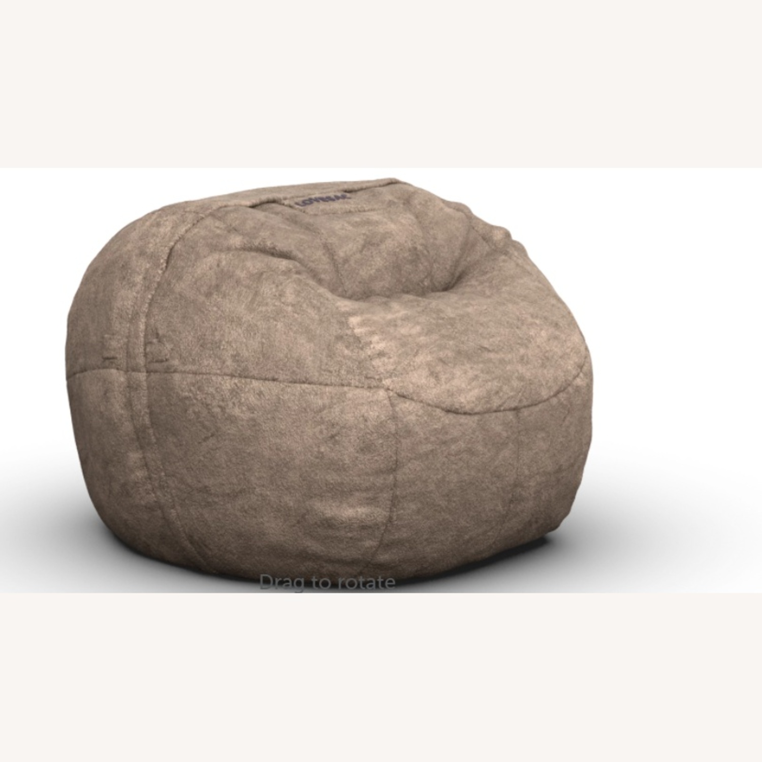 LoveSac Supersac Gray Giant Beanbag  - image-8