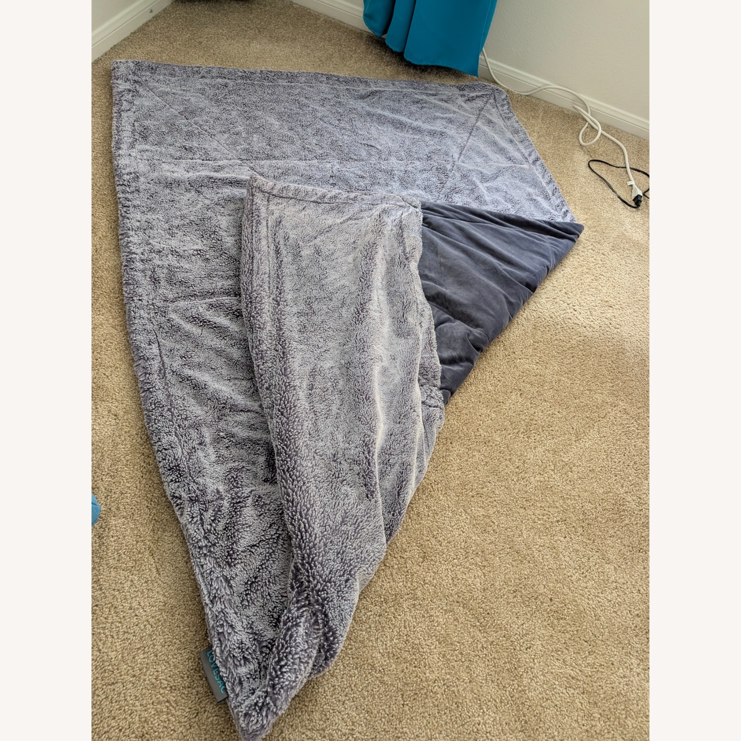 LoveSac Supersac Gray Giant Beanbag  - image-5