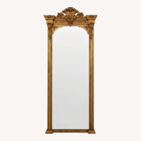 Vintage/Antique Gold Wood Floor Mirror