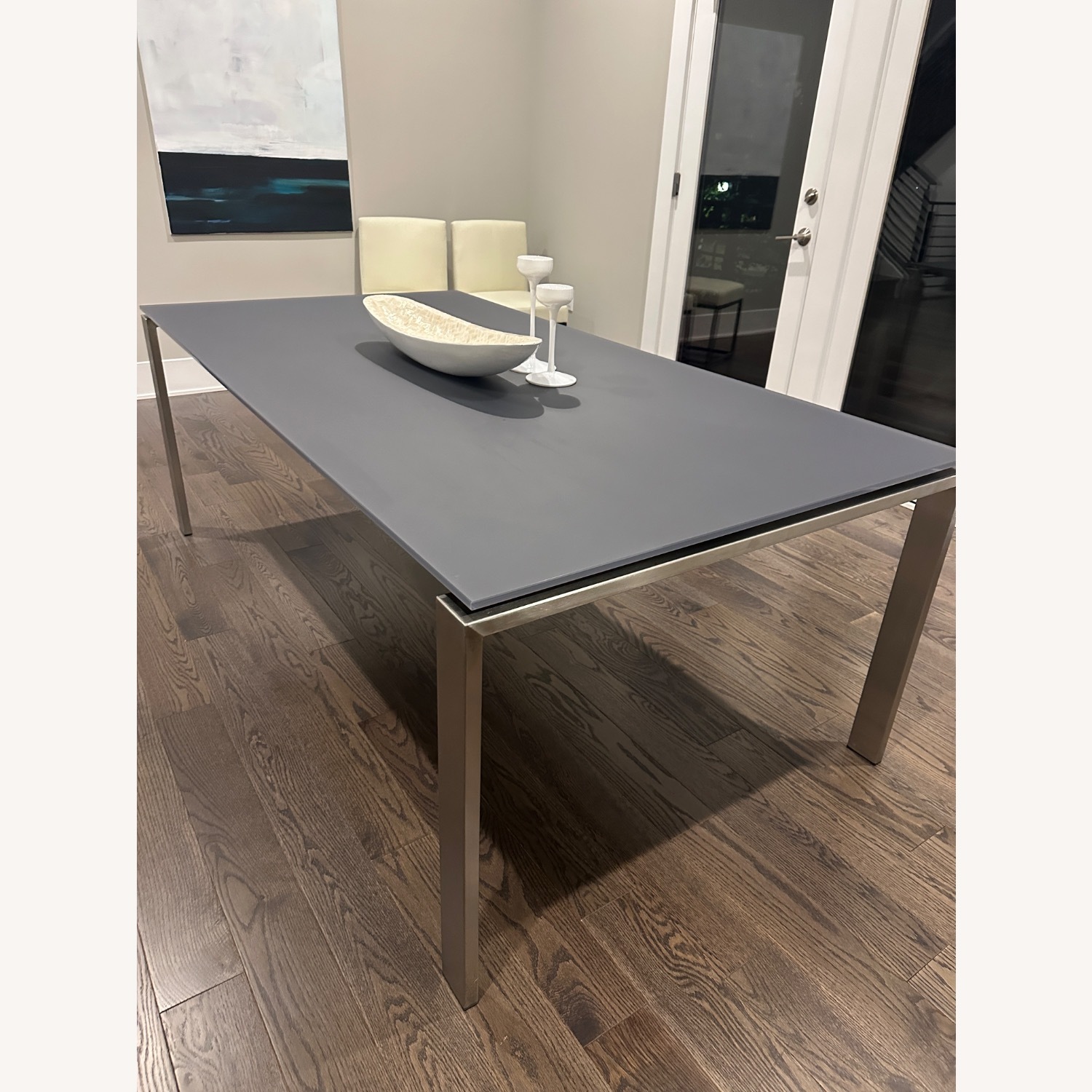 Room & Board Light Gray Dining Table - image-1