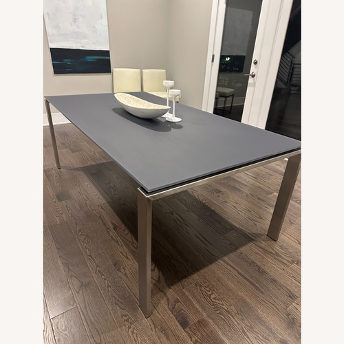 Used Room & Board Light Gray Dining Table for sale on AptDeco