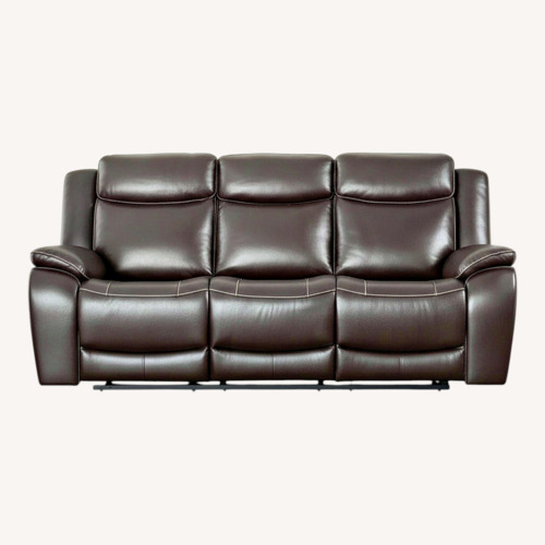 Used Costsco Two Recliner Sofa Leather 3 Seater Each for sale on AptDeco