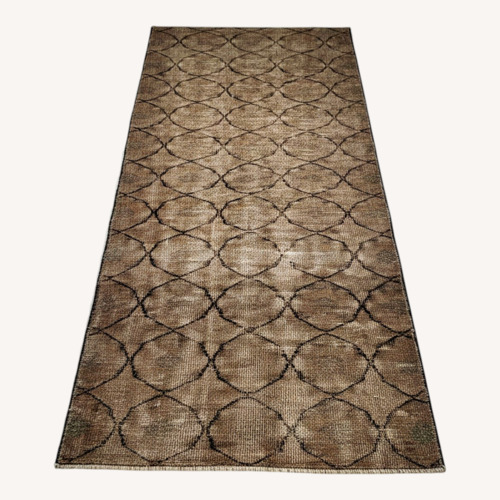 Used Vintage/Antique Green Small Rug 3' x 5' for sale on AptDeco