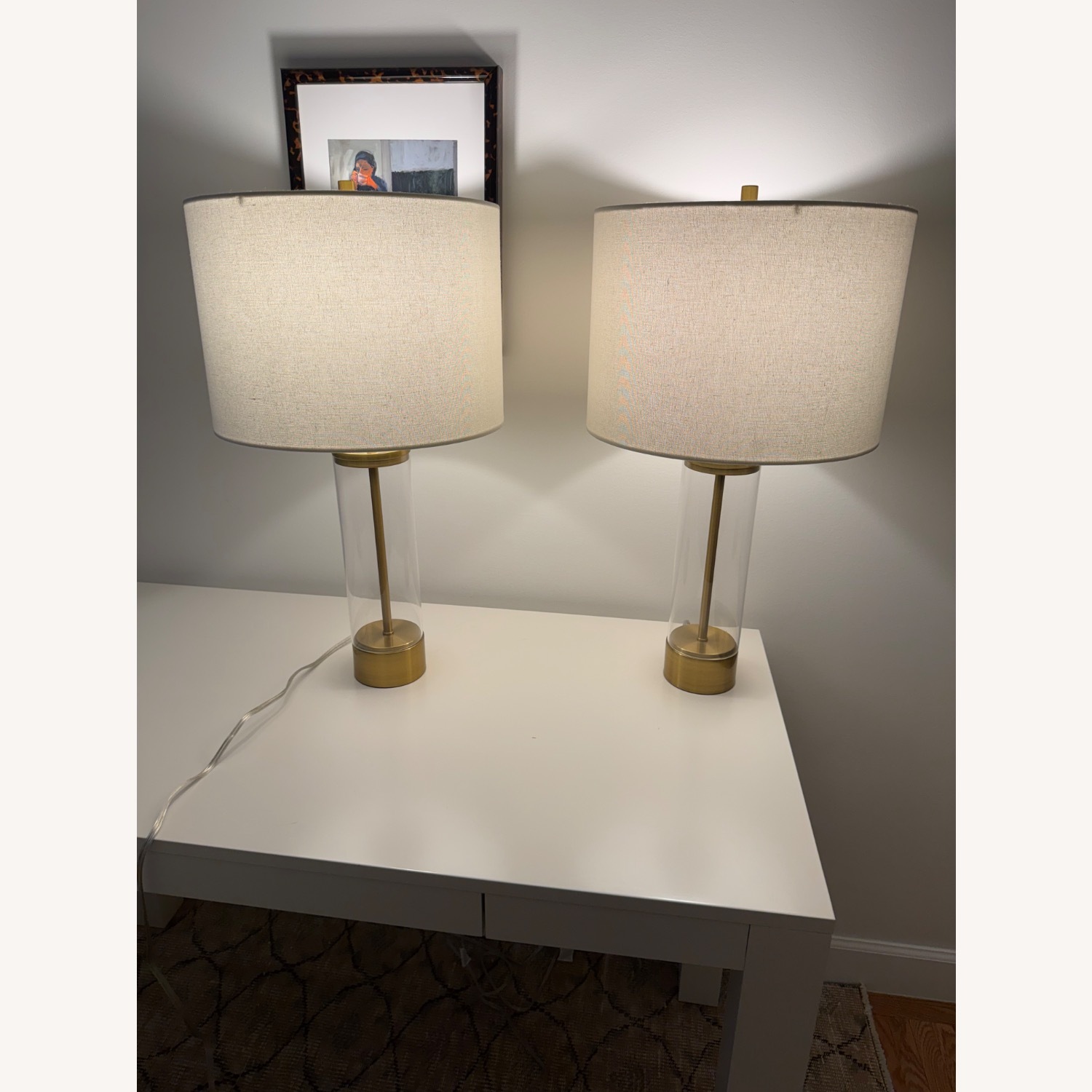 West Elm Gold Metal Table Lamps - image-1