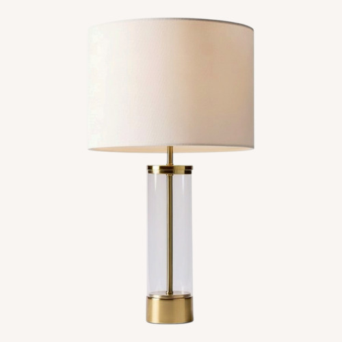 Used West Elm Gold Metal Table Lamps for sale on AptDeco