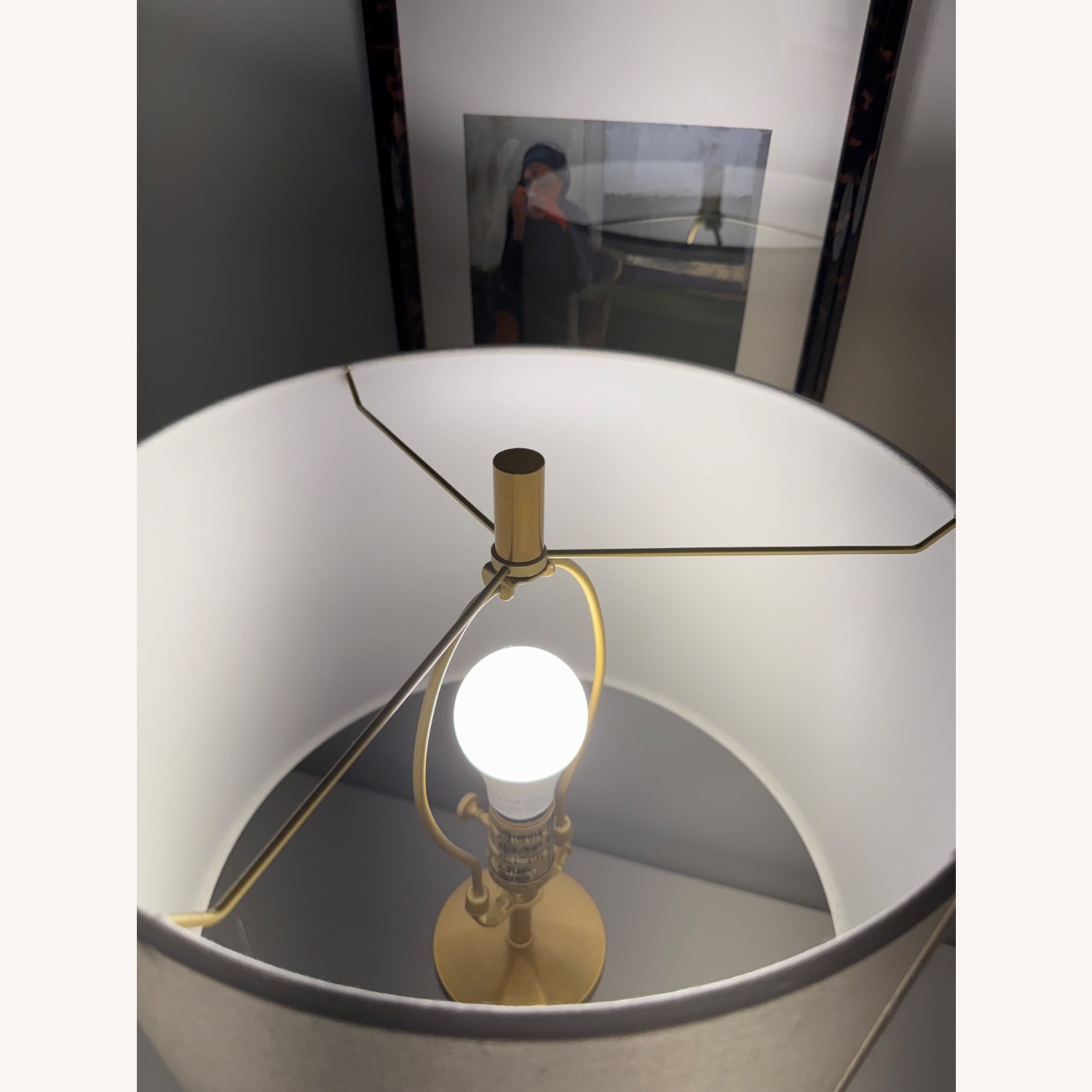 West Elm Gold Metal Table Lamps - image-4