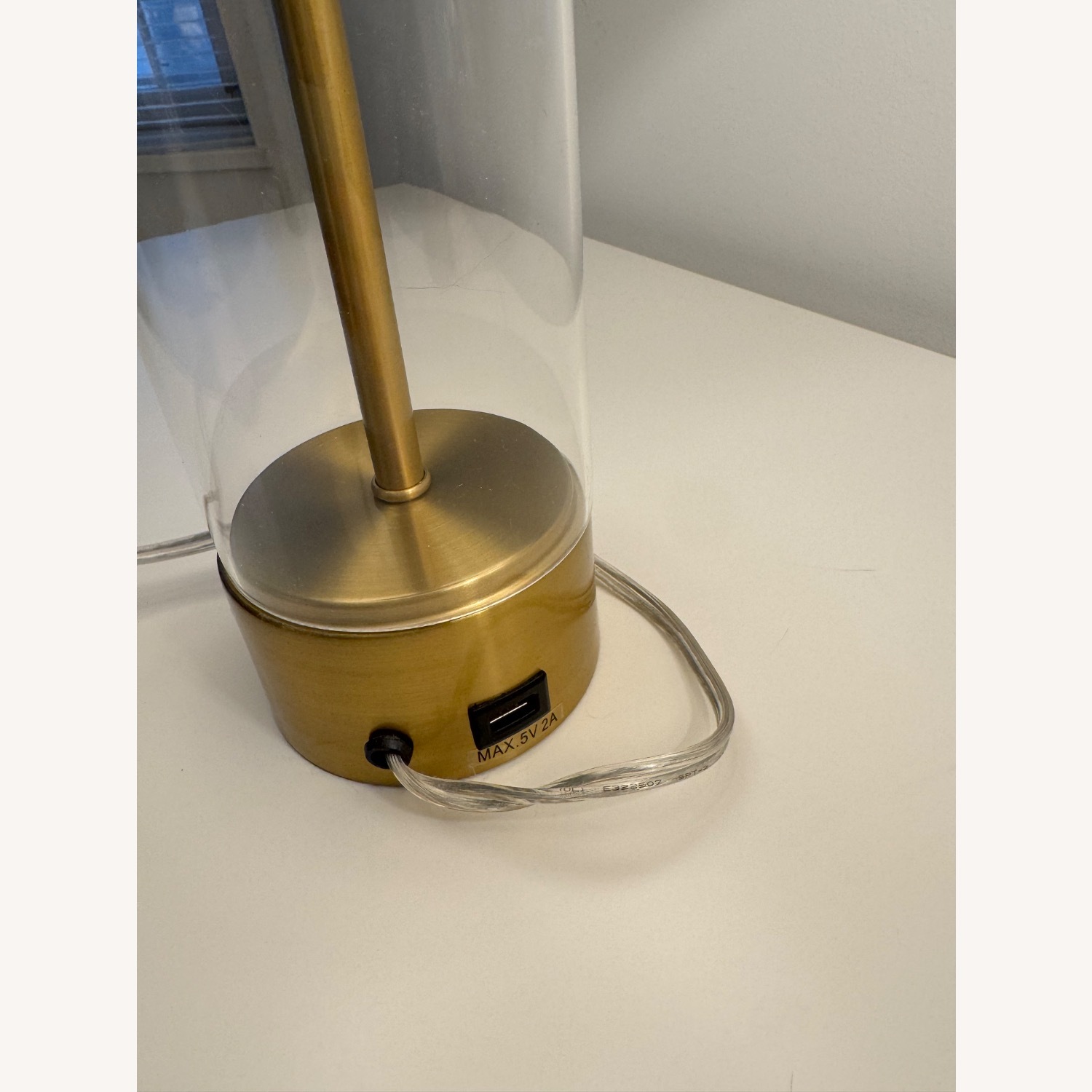 West Elm Gold Metal Table Lamps - image-3