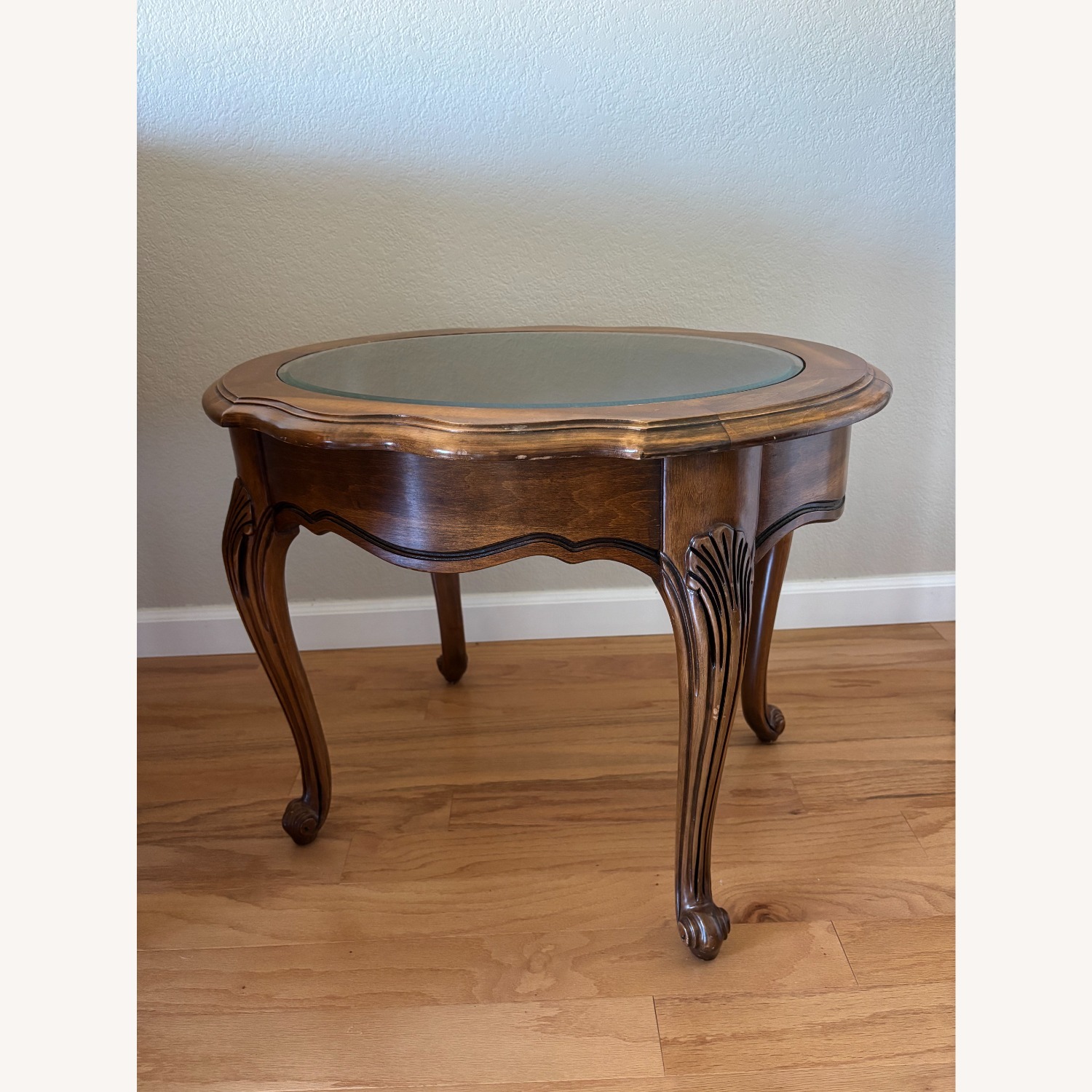 Vintage Dark Wood Coffee Table & Side Table Set - image-11