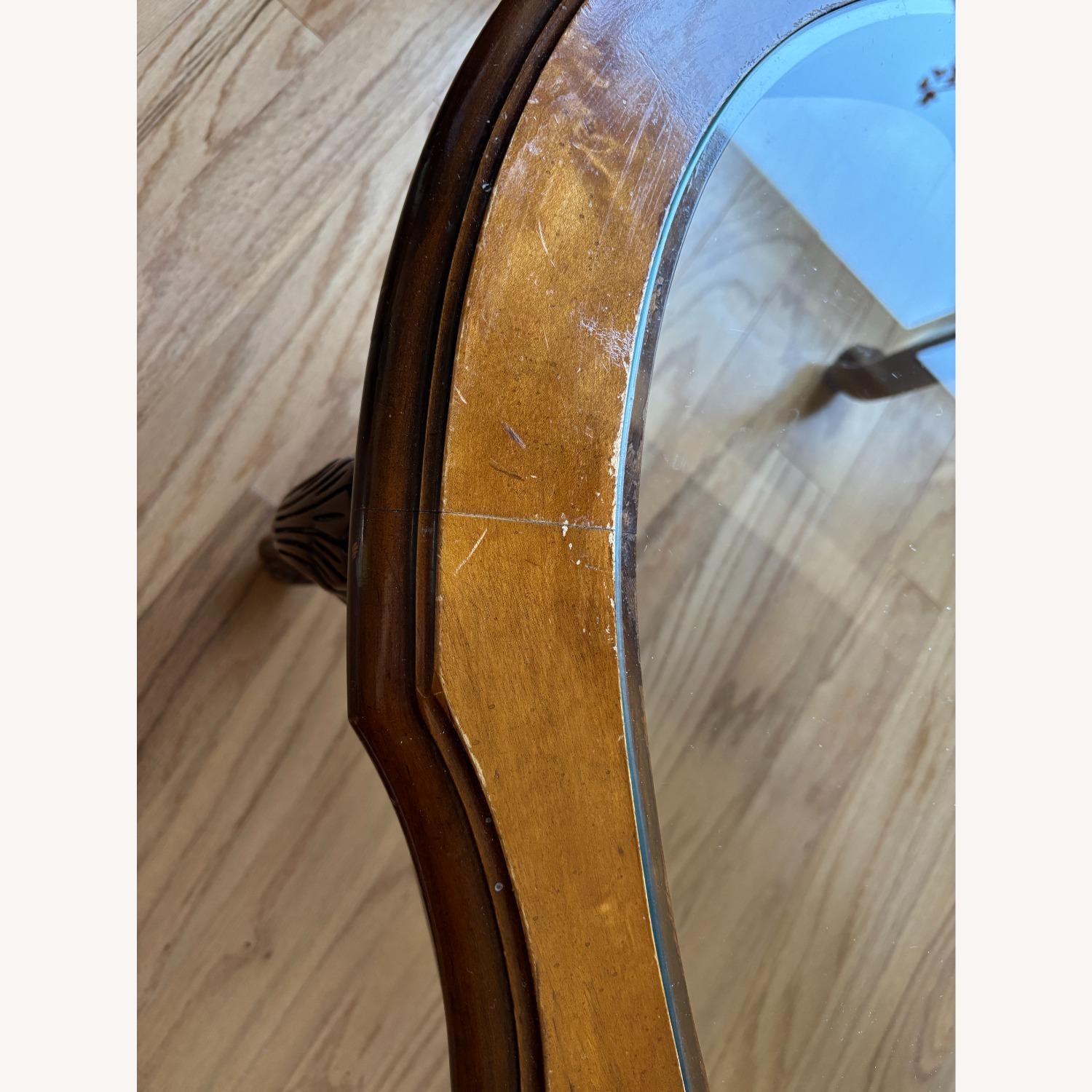Vintage Dark Wood Coffee Table & Side Table Set - image-5