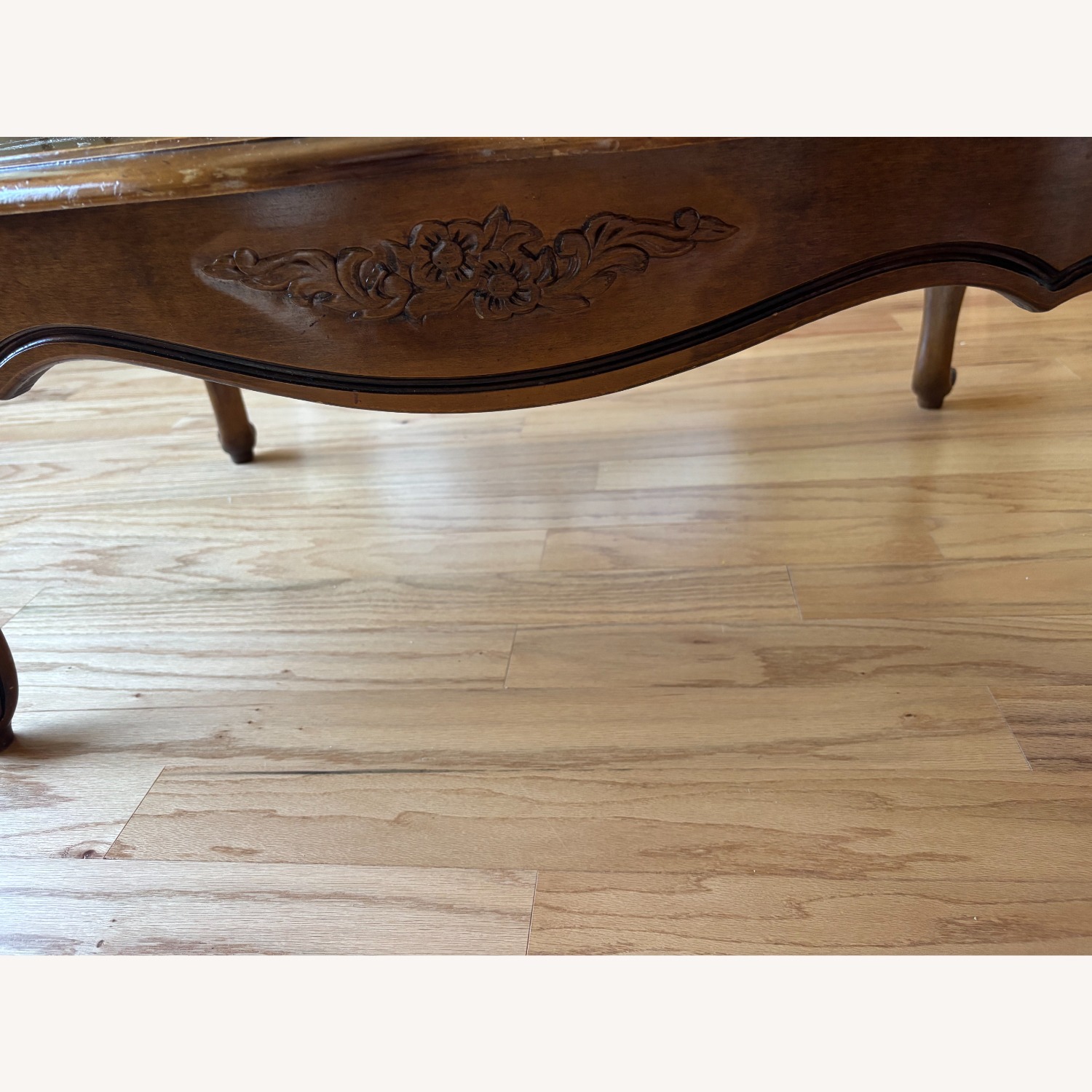 Vintage Dark Wood Coffee Table & Side Table Set - image-8