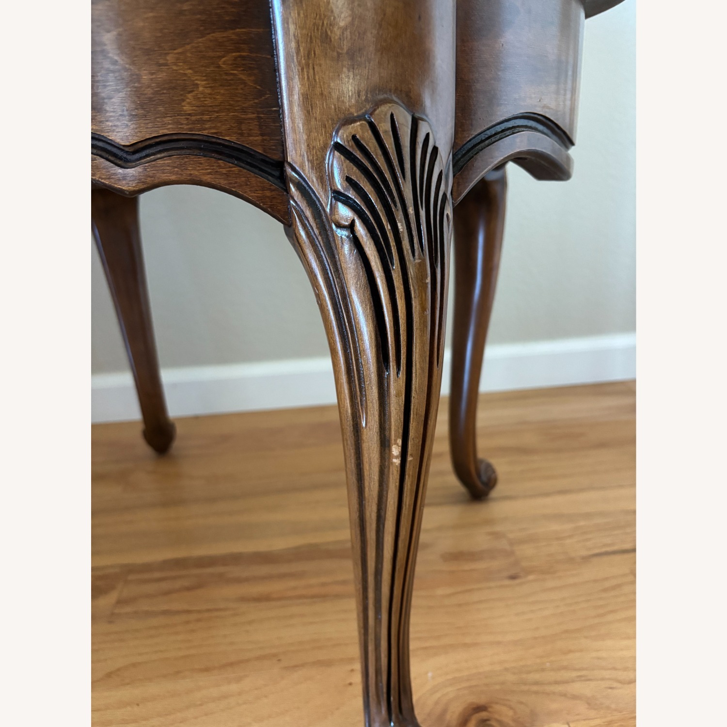 Vintage Dark Wood Coffee Table & Side Table Set - image-10