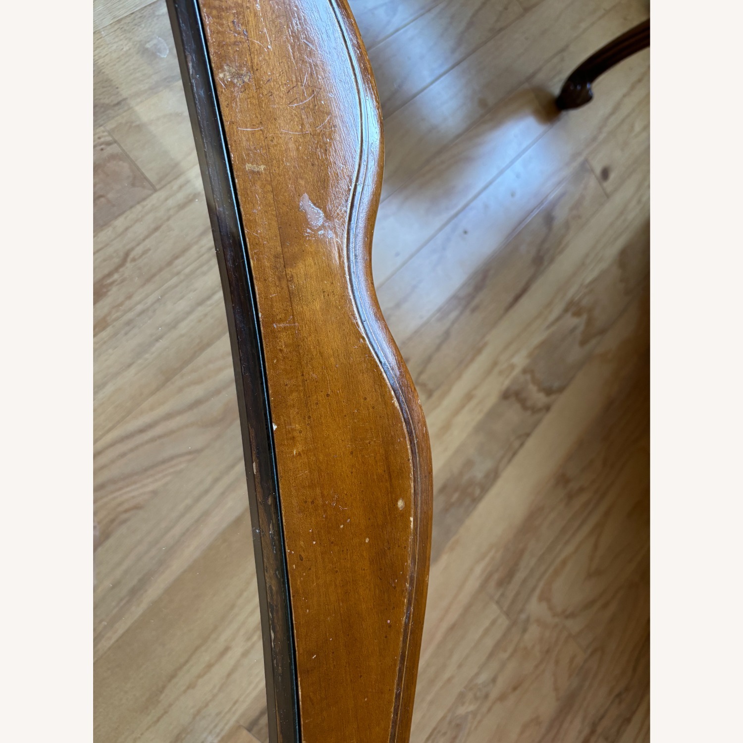 Vintage Dark Wood Coffee Table & Side Table Set - image-4