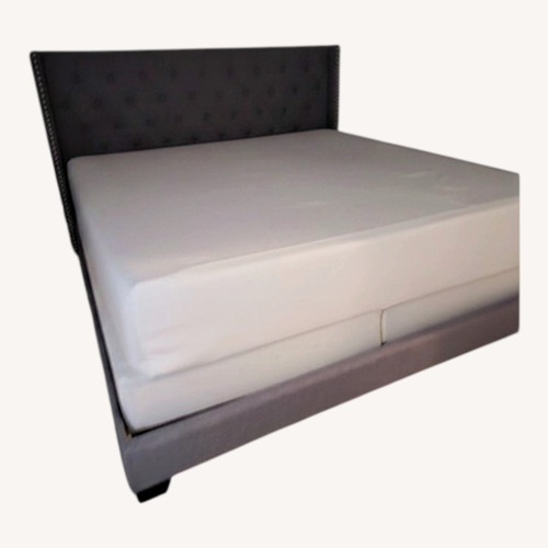 Used Light Gray King Bed  for sale on AptDeco