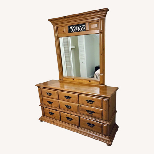 Used Pine Wood Dresser for sale on AptDeco