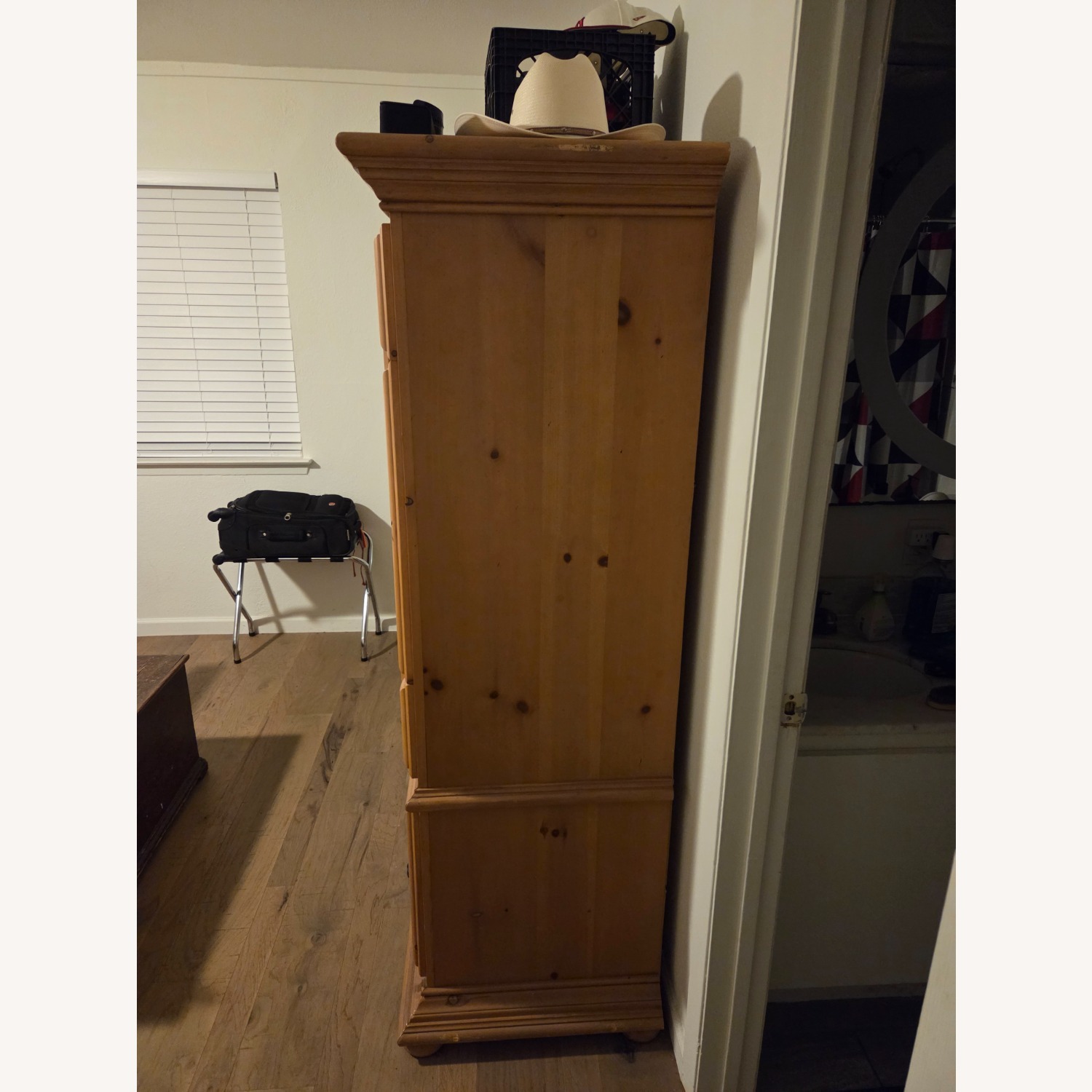 Pine Wood Armoire - image-3