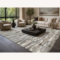 Restoration Hardware Ben Soleimani Pezza Cowhide Rug — 8' × 10'
