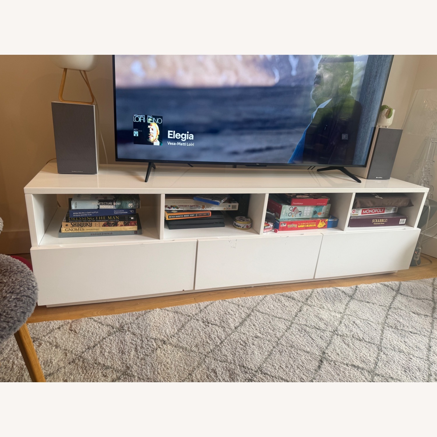 CB2 White Media Storage - image-2