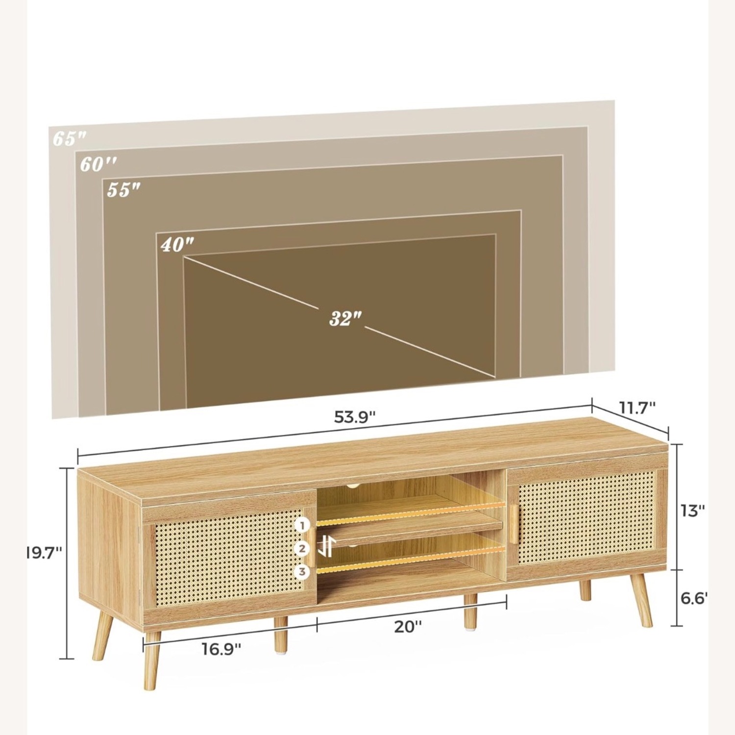 Amazon BoHo TV Stand and Credenza - image-3