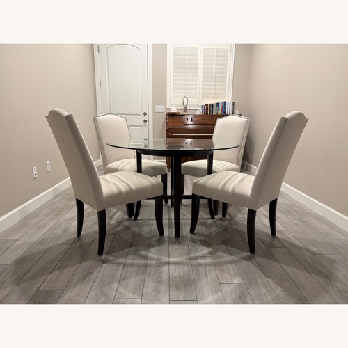 Used Crate & Barrel Colette II Upholstered Dining Chairs for sale on AptDeco