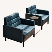 Coalesse Millbrae Blue Lounge Chair