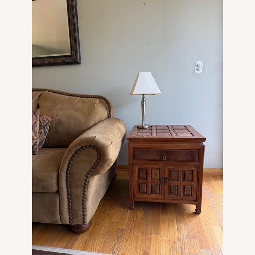Used Vintage Burl Wood Asian Style Nightstands for sale on AptDeco