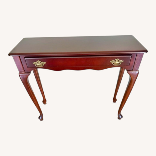 Used Vintage/Antique Dark Brown Side Table for sale on AptDeco