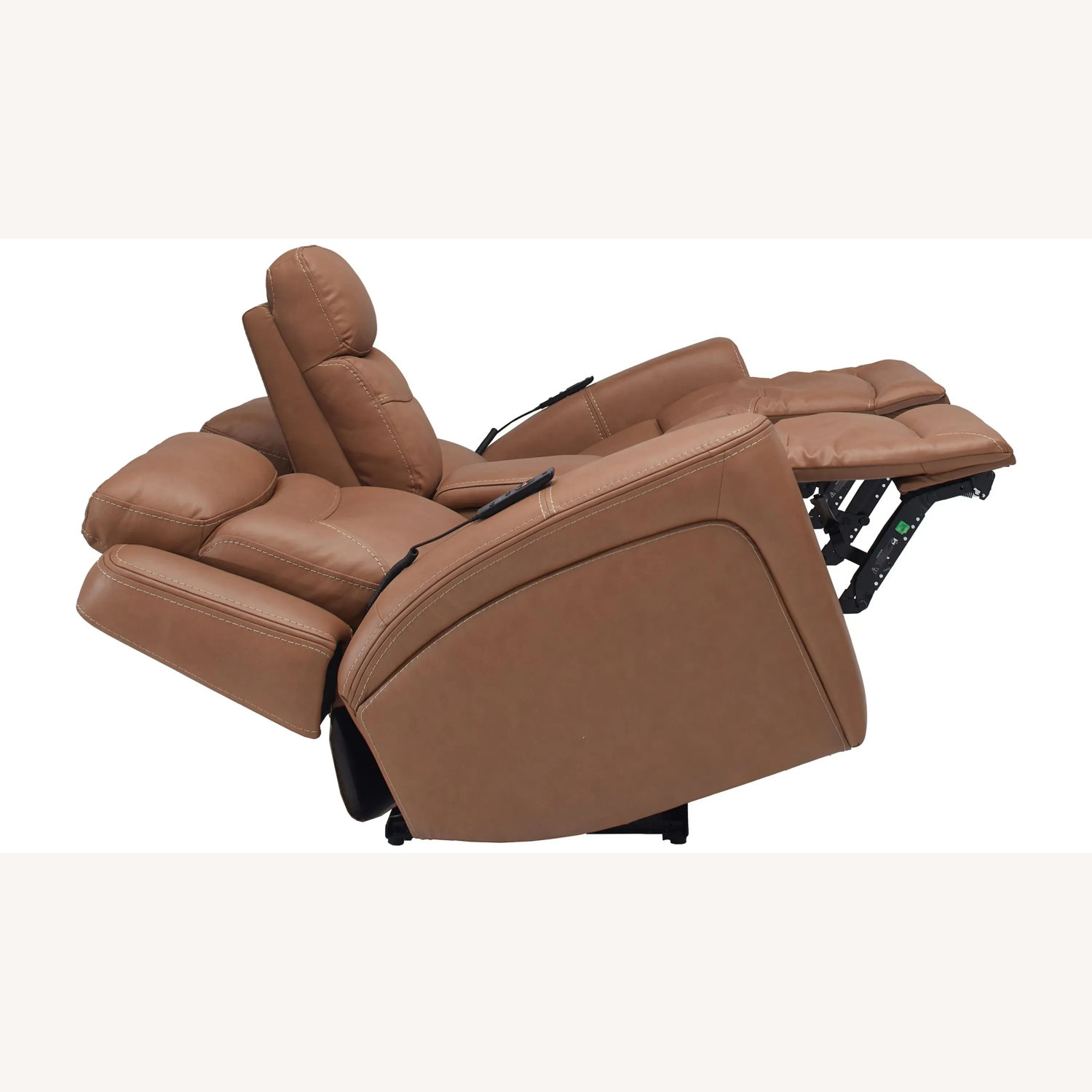 Raymour & Flanigan Morgenthal Leather Loveseat - image-6