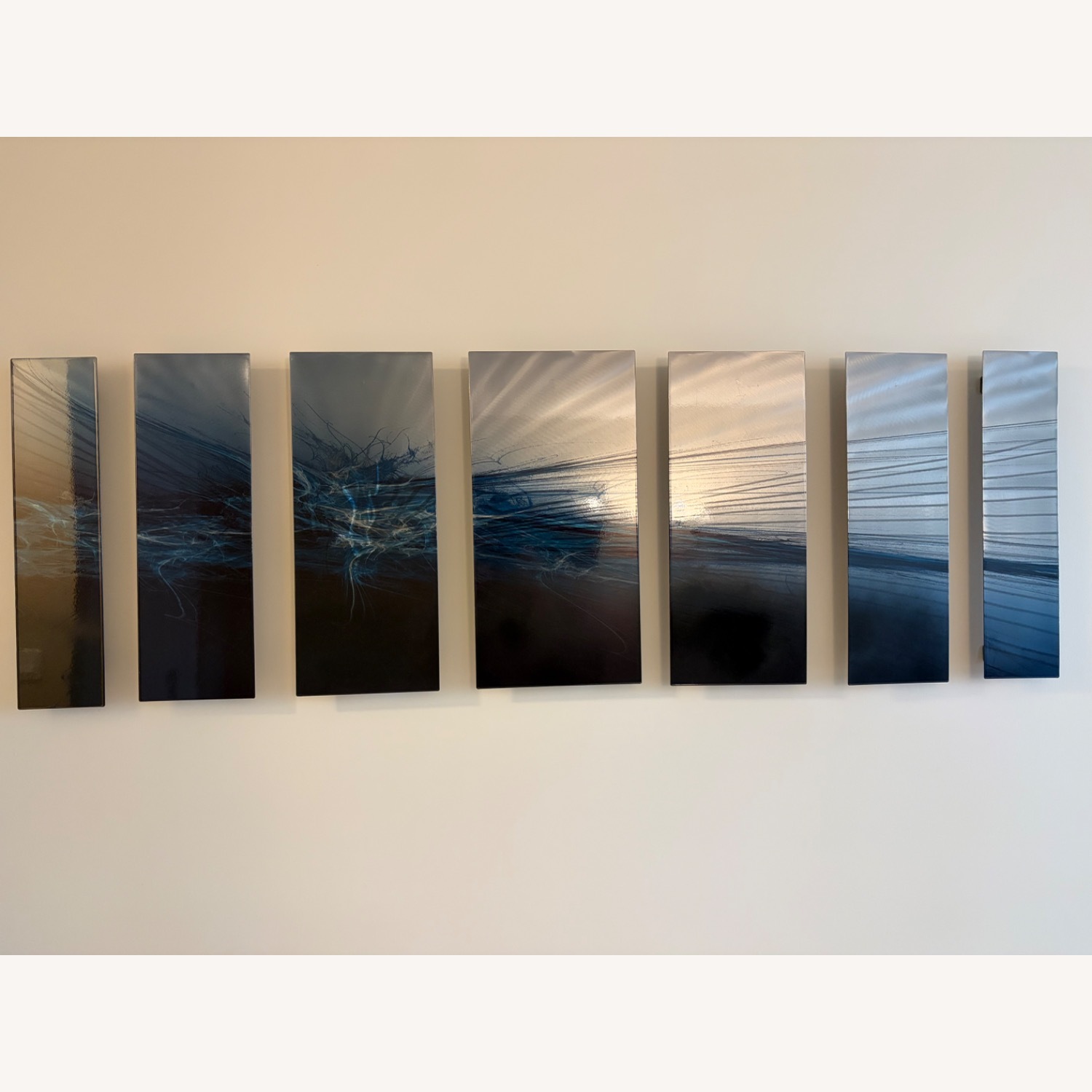 Forever Light Gray Metal Wall Art - image-8