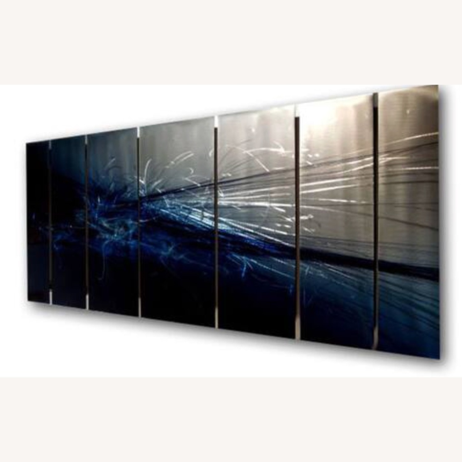 Forever Light Gray Metal Wall Art - image-3