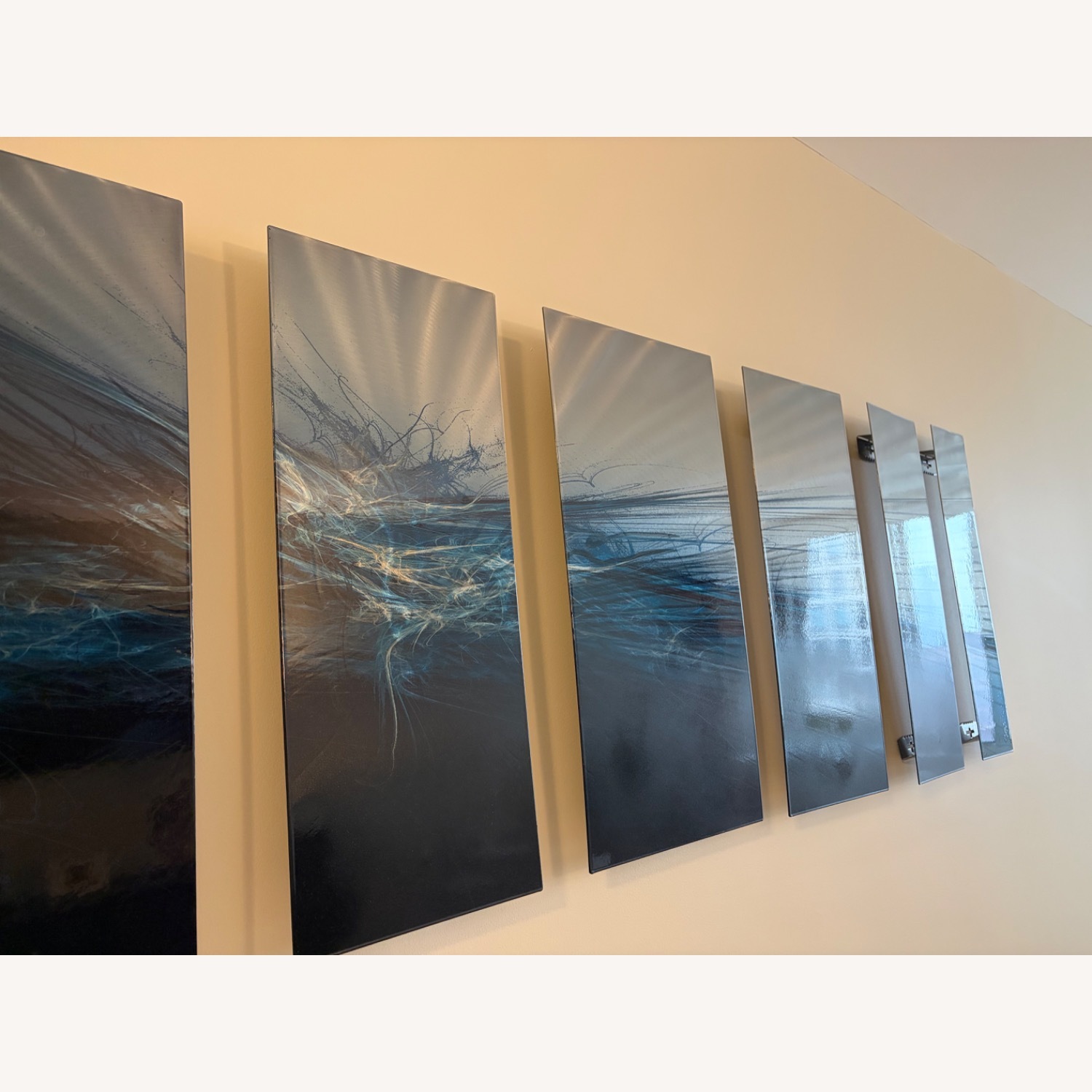 Forever Light Gray Metal Wall Art - image-7