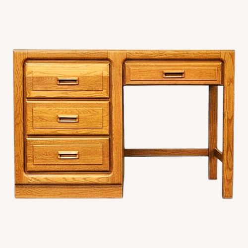 Used Stanley Furniture Co. Natural Oak Student Desk for sale on AptDeco