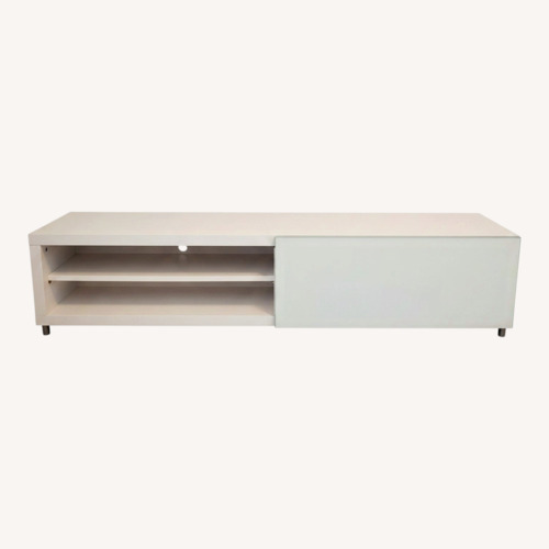 Used Ligne Roset Cineline White Media Console for sale on AptDeco