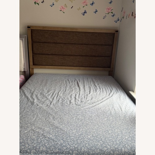 Used Raymour & Flanigan Ardley Queen Bed for sale on AptDeco