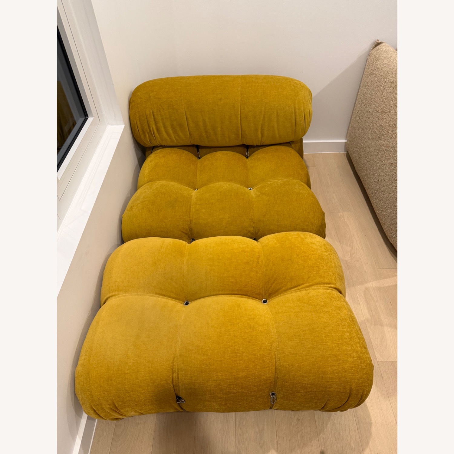 Mario Bellini Gold Chair and a Half - image-2