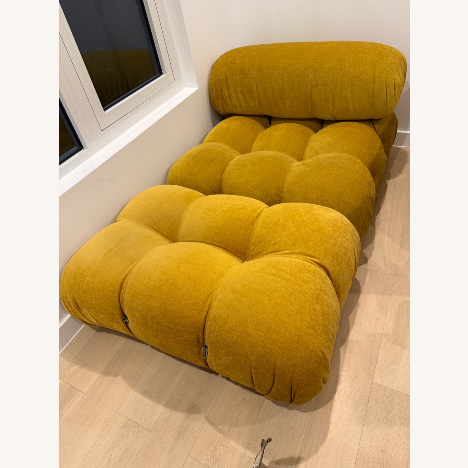 Mario Bellini Gold Chair and a Half - image-1