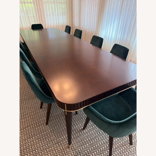 Used Roche Bobois Eden Rock Custom French Oak Dining Table for sale on AptDeco