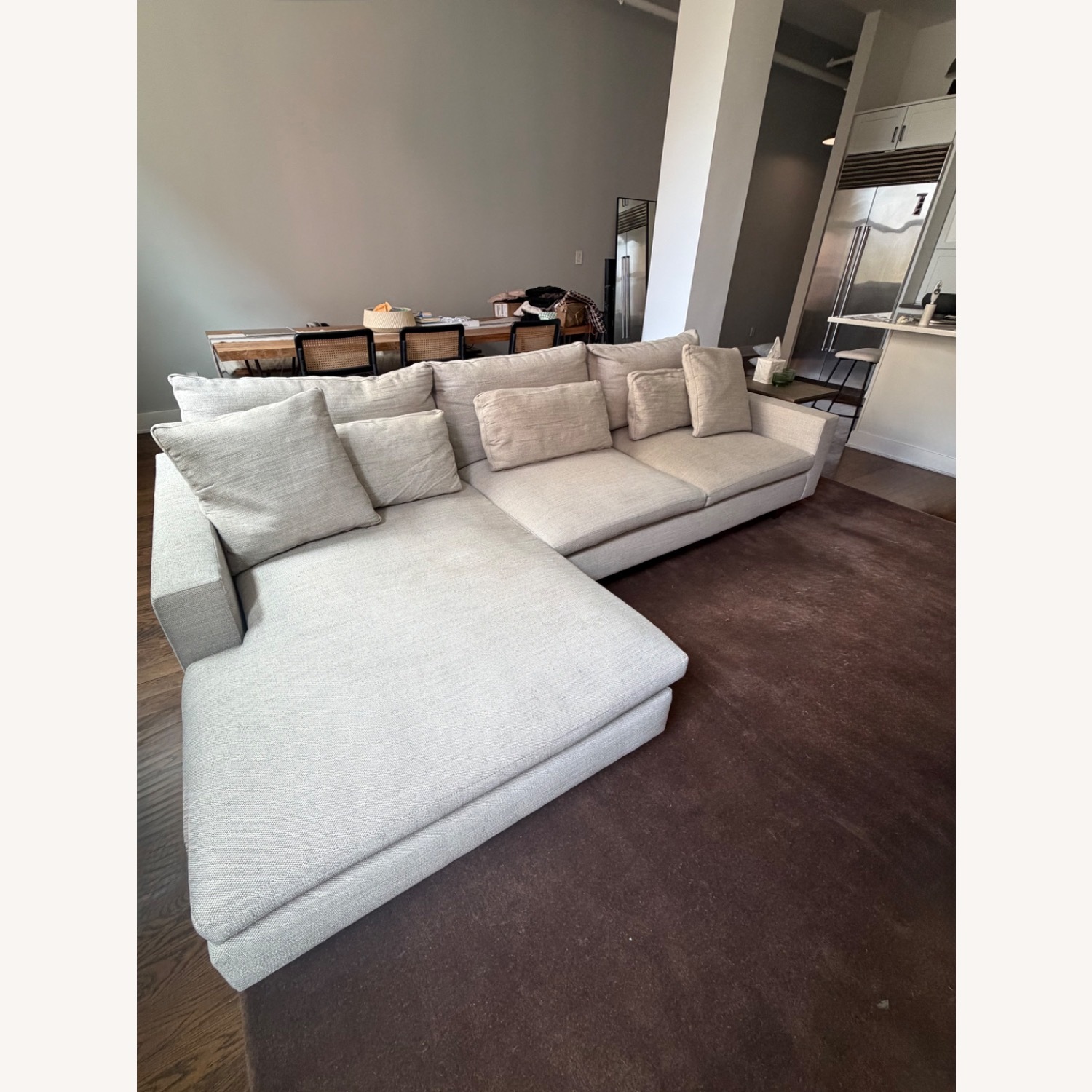 West Elm Harmony Left Multi Seat Chaise Sectional - image-5