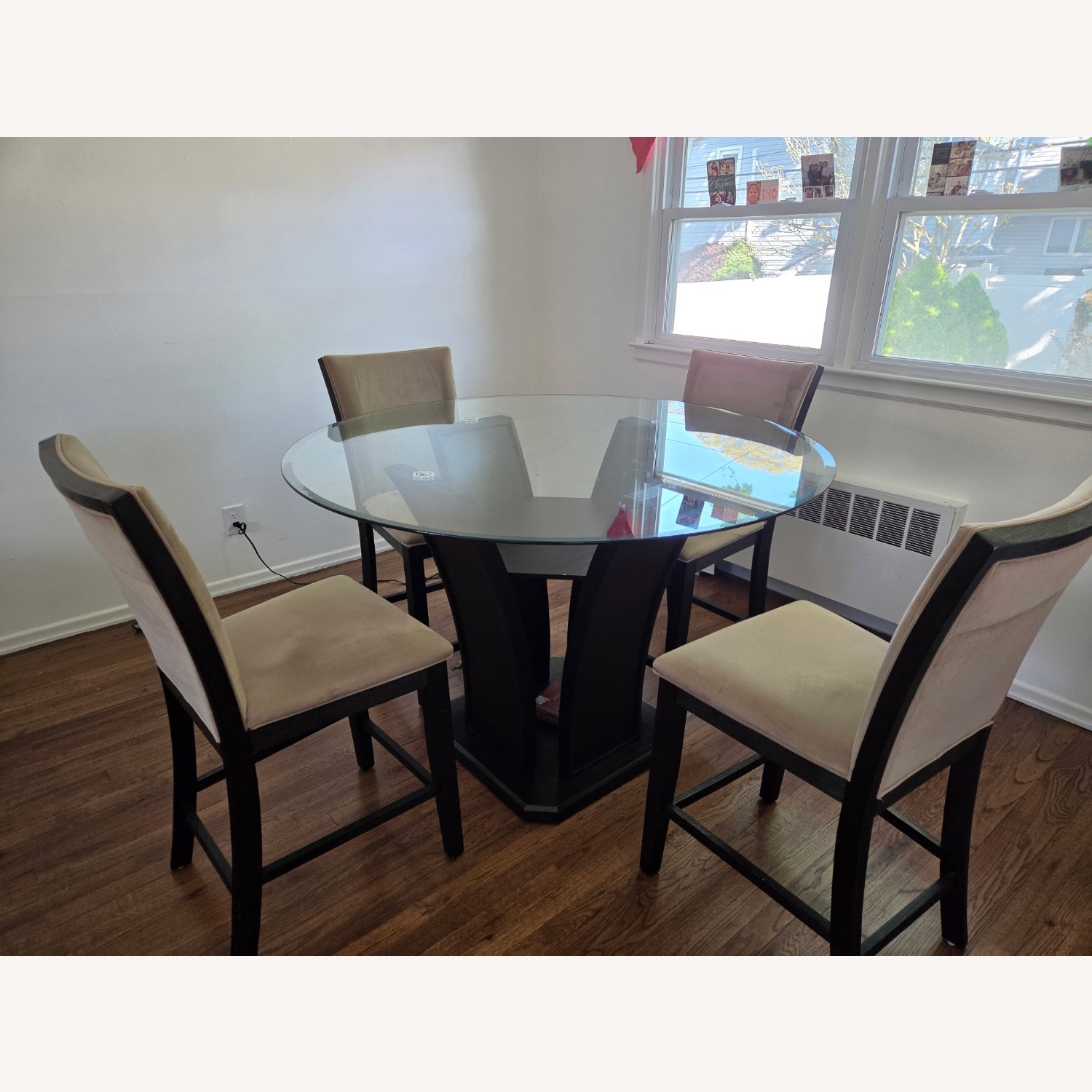 Round Dining Table with Chairs - image-1