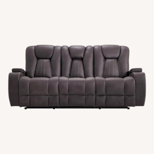 Used Grey Reclining Sofa for sale on AptDeco